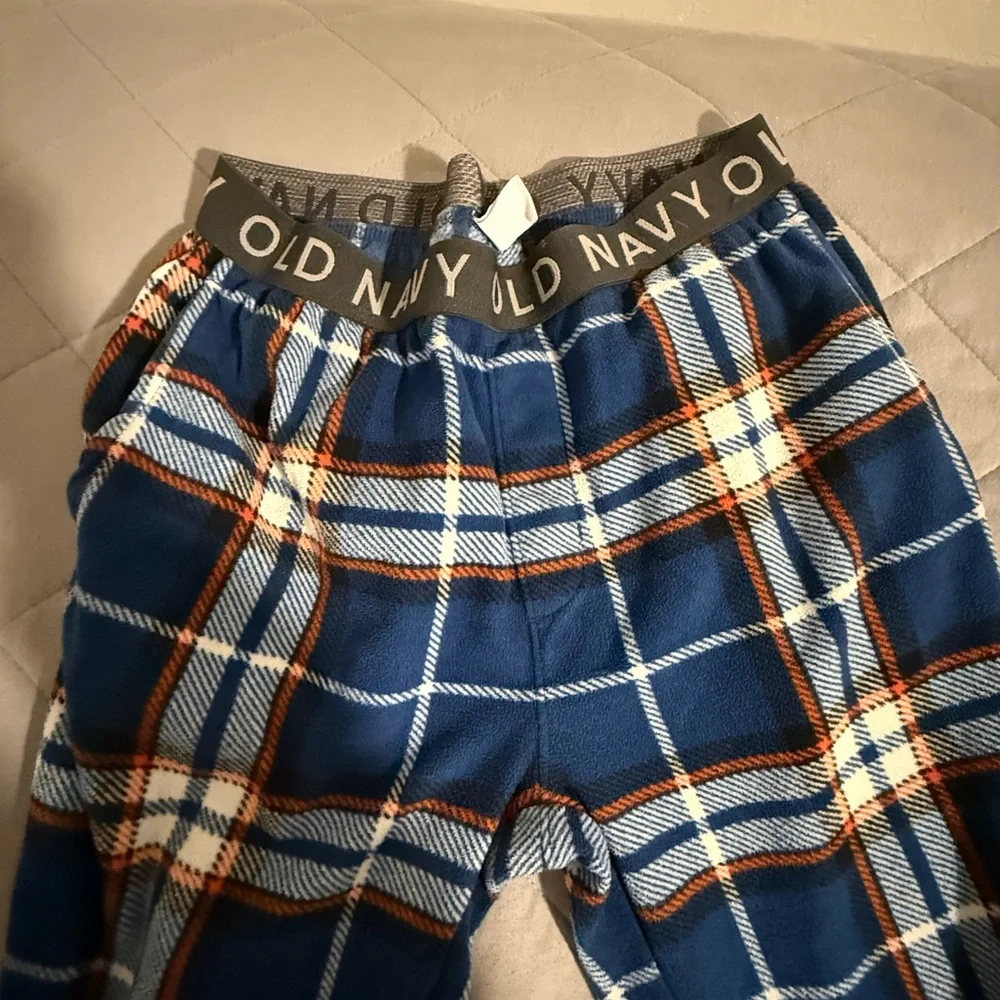 Old Navy Kids Pajama Bottoms in Blue Plaid
